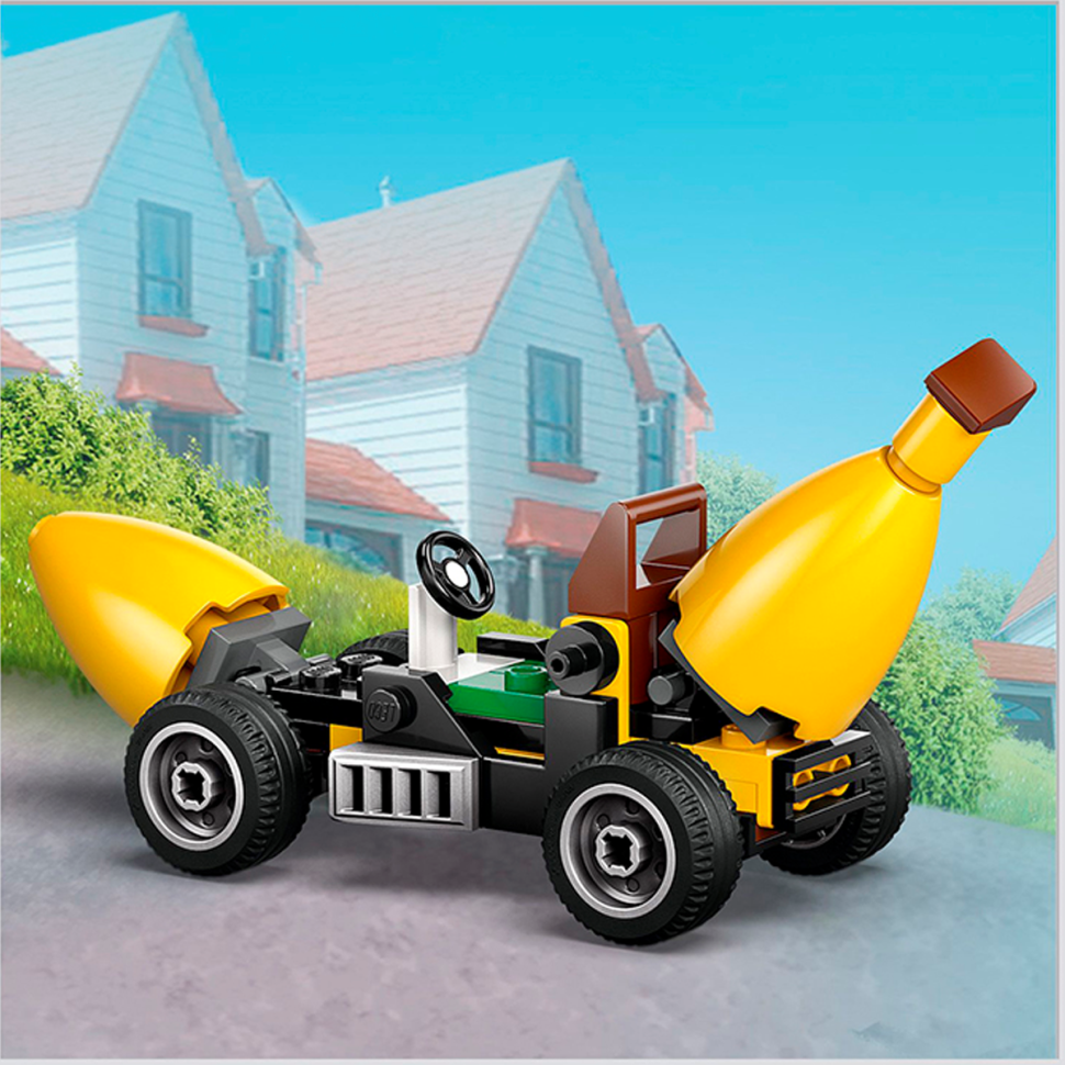 Конструктор Despicable Me 4 Миньоны и банановый автомобиль LEGO 75580, 136 деталей