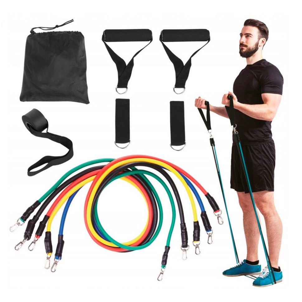 Набор эспандеров трубчатых силовых Power Strength Tube Newt NE-PW-4, 5 шт
