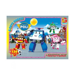 Пазл дитячий "Робокар Полі" G-Toys RR067440, 117 елементів