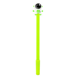 Ручка детская с игрушкой "Spaceman" Bambi A007(Green) гелевая, синяя Ручка детская с игрушкой "Spaceman" Bambi A007(Green) гелевая, синяя