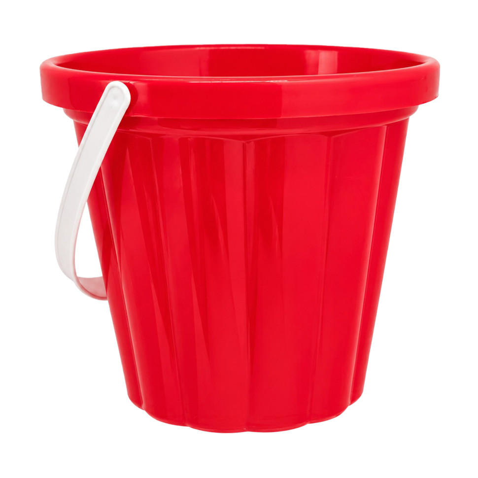 Игрушечное ведро большое №1 Bamsic 011BMS(Red) размер ведра 20х20х17 см