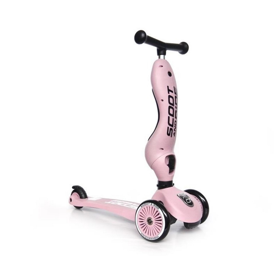 Самокат трансформер Highwaykick-1 Scoot and Ride SR-160629-ROSE, пастельно-розовый