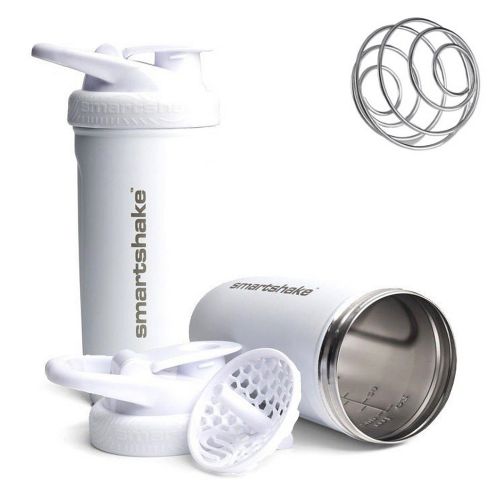 Шейкер спортивний Reforce Stainless Steel SmartShake 11150203 White 900 мл