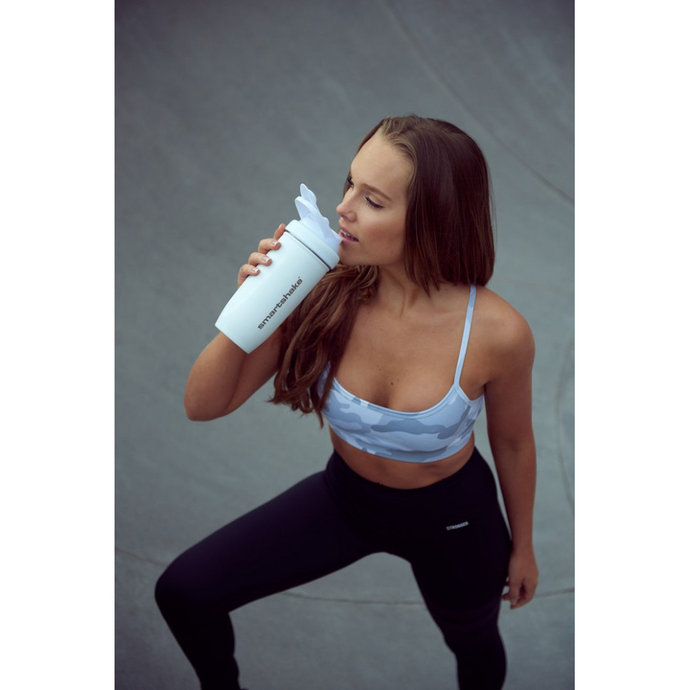 Шейкер спортивний Reforce Stainless Steel SmartShake 11150203 White 900 мл