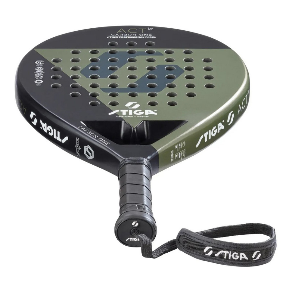 Ракетка для падел тенісу Racket ACT Stiga 931518 Black/Olive Green
