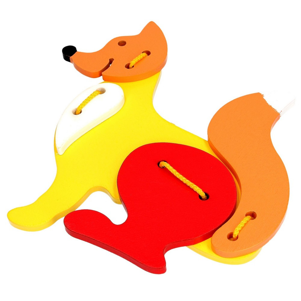 Дитяча дерев'яна шнурівка 