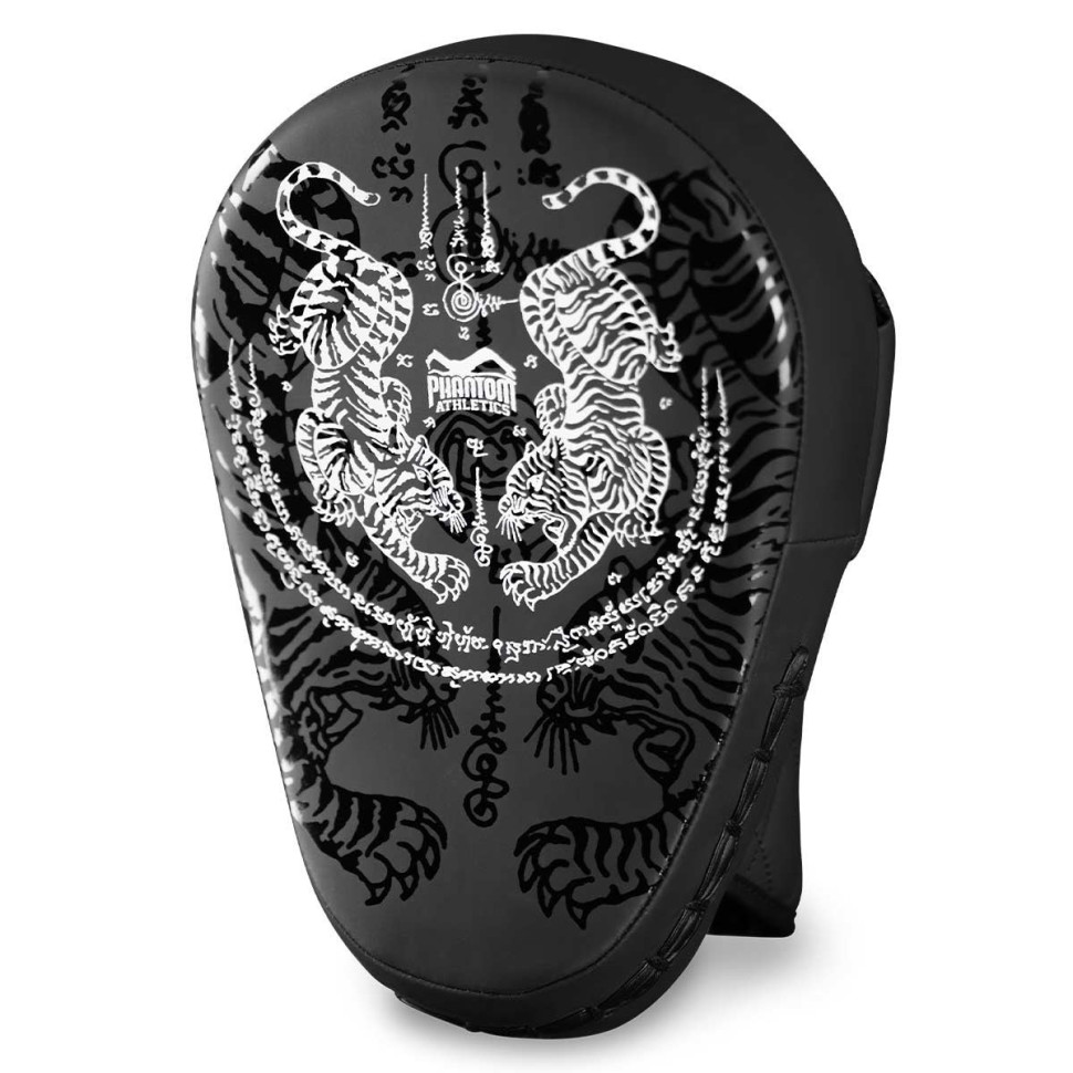 Лапы боксерские Muay Thai Phantom PHPAD2737 Black, высококачественный полиуретан
