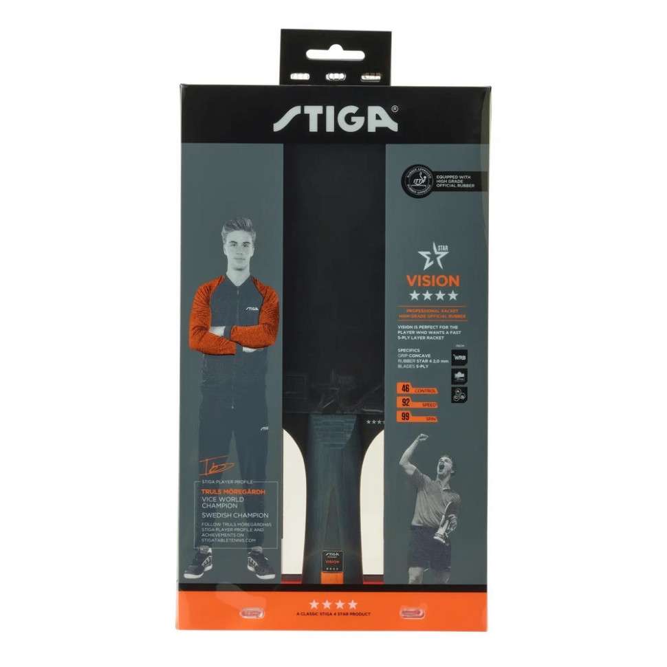 Ракетка для настільного тенісу Vision 4 Star FL Stiga 931151 (1214-3218-01)