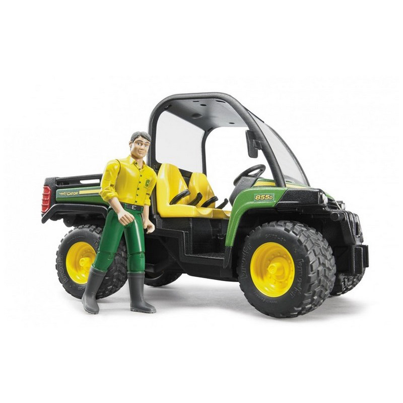 Детский игрушечный набор Автомобиль John Deere Gator XUV 855D Bruder 02490 с фигуркой