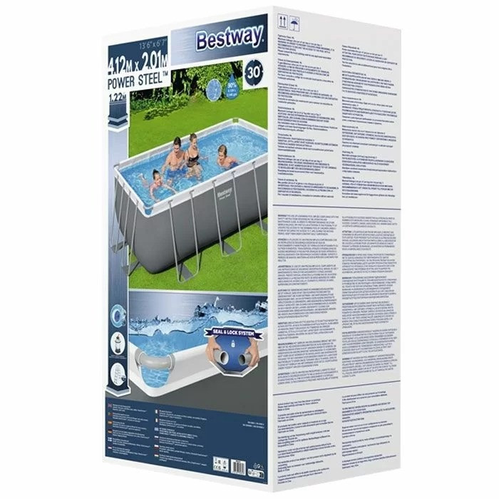 Каркасный бассейн Bestway 56457K 412х201х122 см, 8124 л