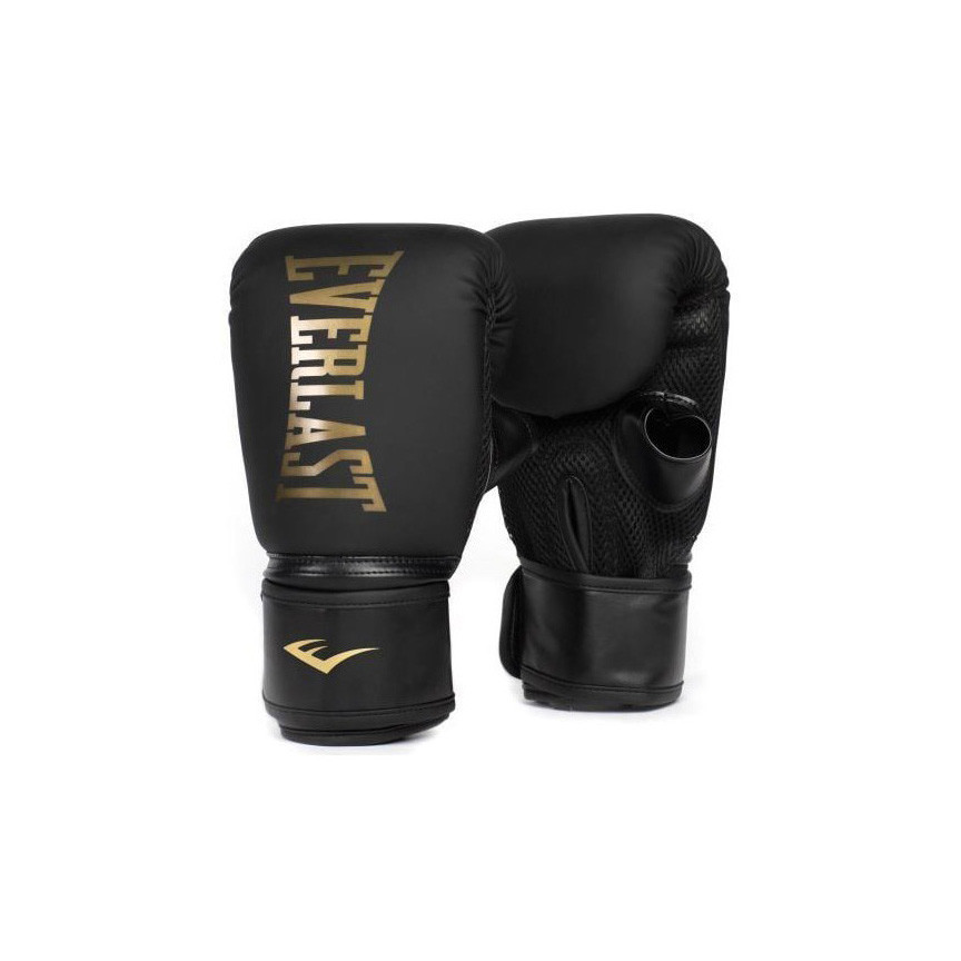 Боксерские перчатки CARDIO ELITE BAG GLOVES Everlast P00003319 черный/золотой, S/M