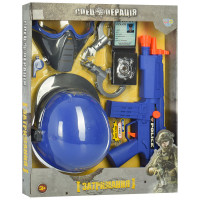Игровой набор полицейского 33610 (MP 5) автомат, каска, маска, наручники, трещотка