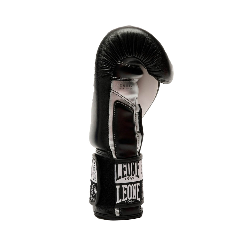Боксерські рукавиці GN208 ICONIC Leone GN208_Black_10oz 10 унцій (бинти в комплекті)
