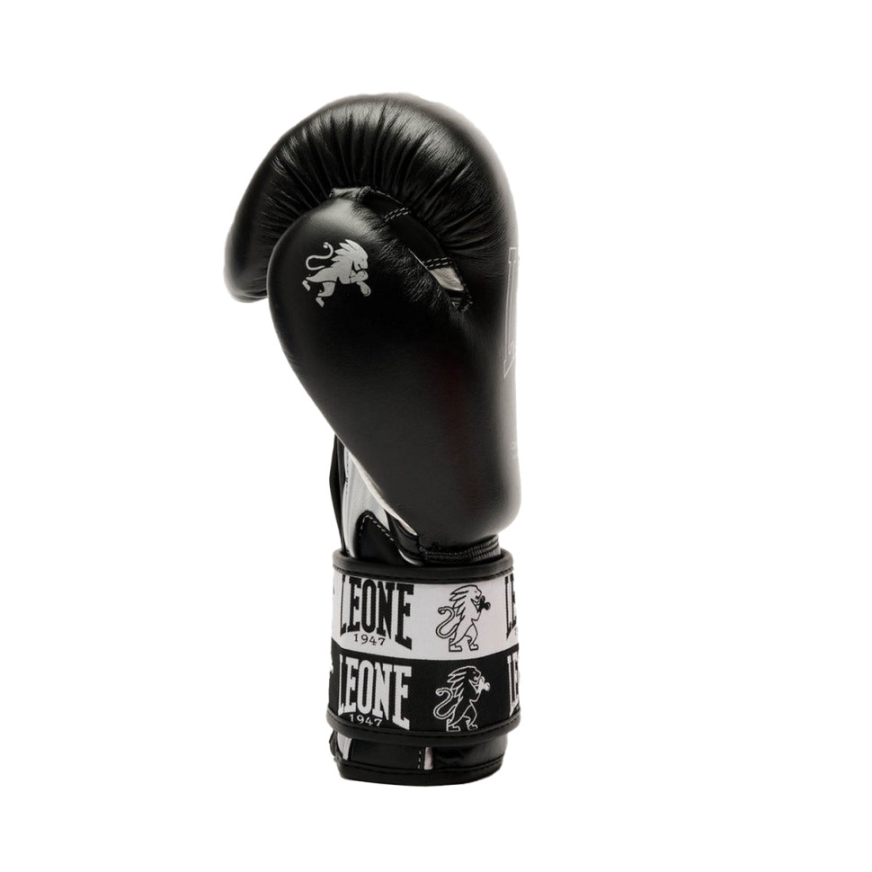 Боксерські рукавиці GN208 ICONIC Leone GN208_Black_10oz 10 унцій (бинти в комплекті)