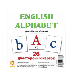 Картки міні "Англійська абетка" (110х110 мм) ENG 101693