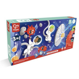 Детские пазлы "Космос" Hape E1646, 12 картинок-историй и 48 элементов