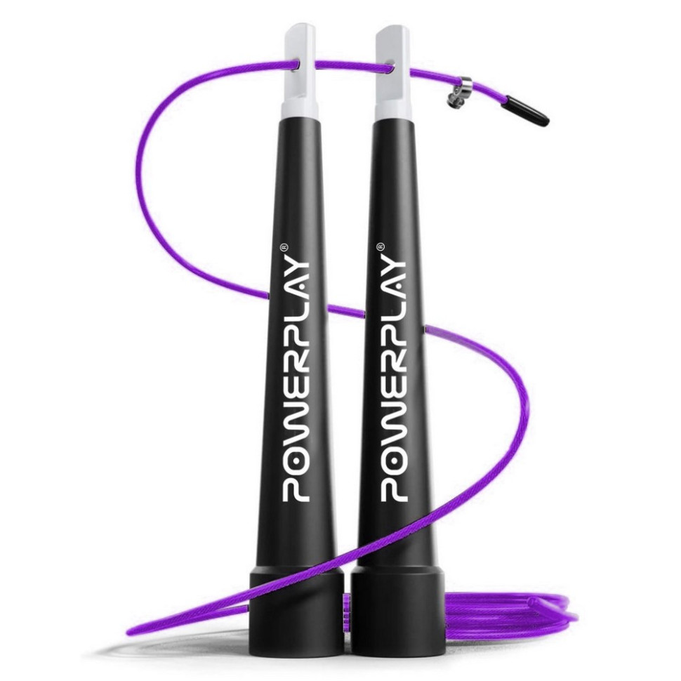 Скакалка швидкісна 4202 Ultra Speed Rope PowerPlay PP_4202_Purple 2,9 метра