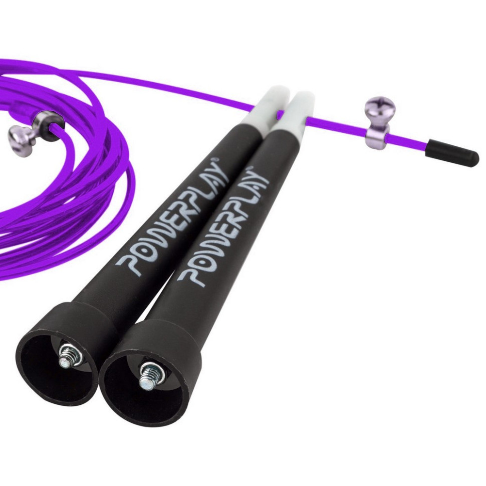 Скакалка швидкісна 4202 Ultra Speed Rope PowerPlay PP_4202_Purple 2,9 метра