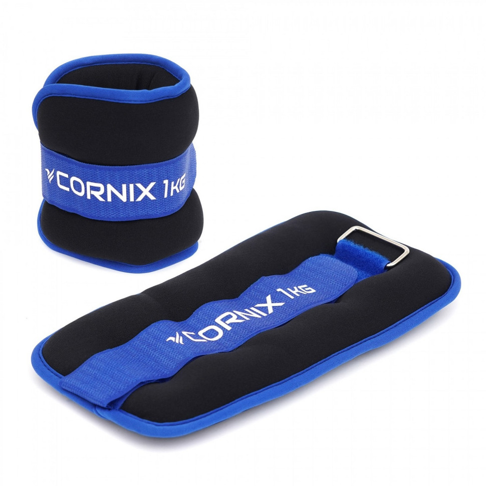 Утяжелители-манжеты для ног и рук Cornix XR-0173, 2 x 1 кг