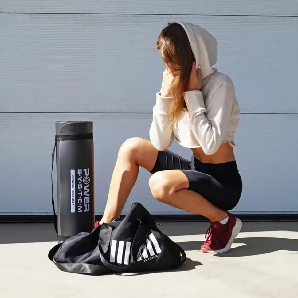 Килимок для йоги та фітнесу Power System PS-4017_Black