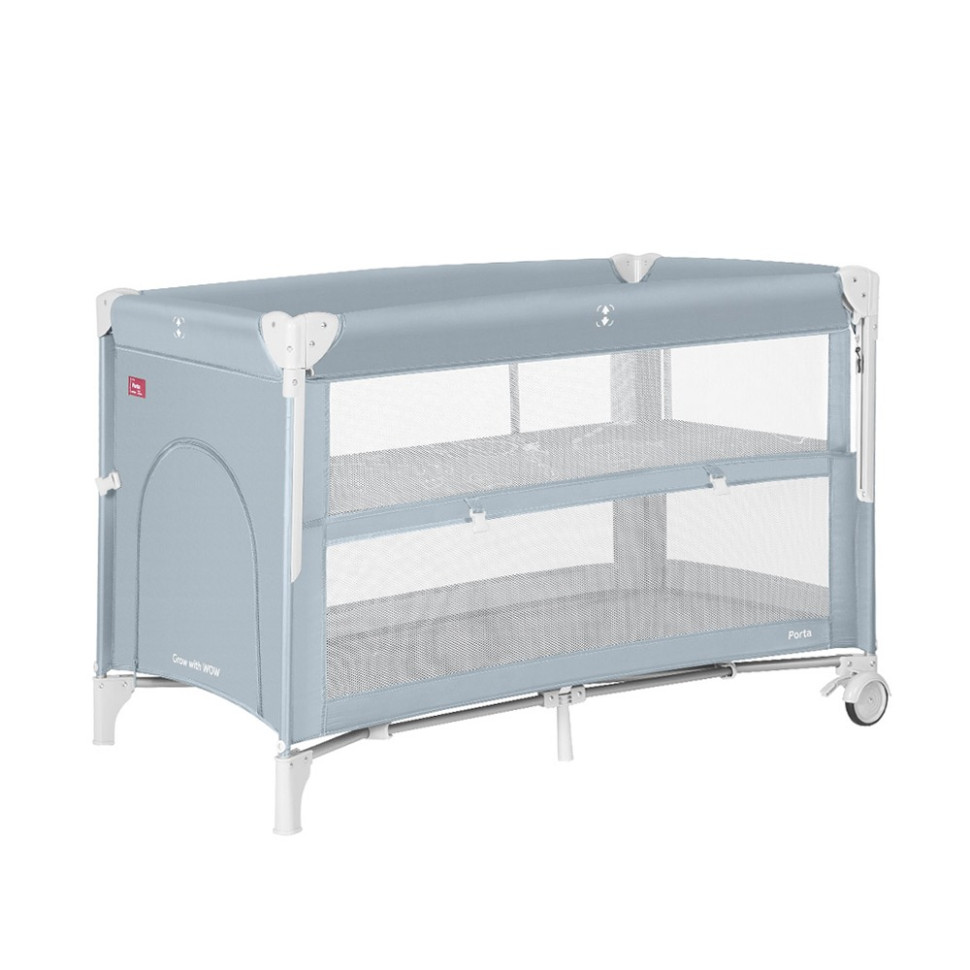Детская кровать-манеж Carrello Porta CRL-18103 Ash Grey, со вторым дном
