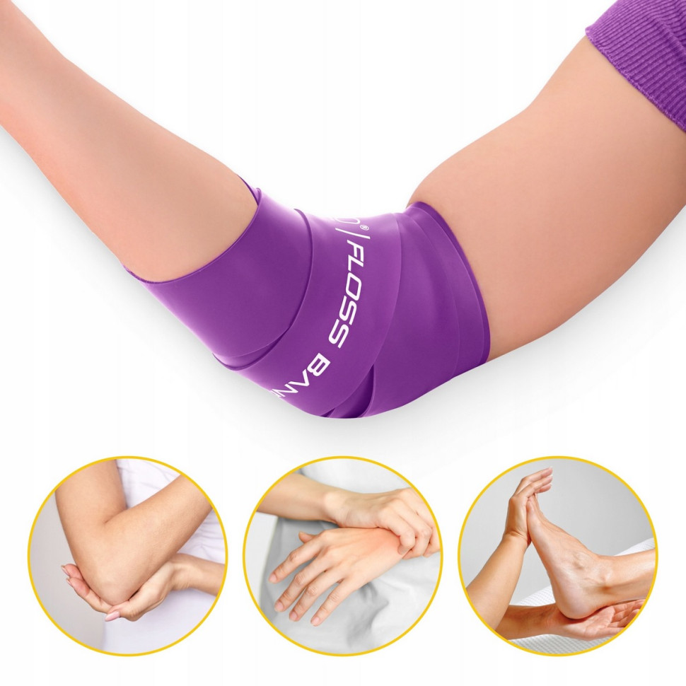 Стрічка компресійна для флоссінга Floss Band 4FIZJO P-5905973405201, 207 x 5 x 0. 1 см 