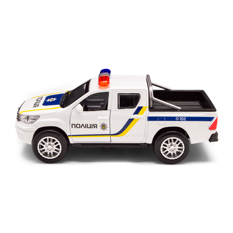 Дитяча автомодель Toyota Hilux Police TechnoDrive KM250426 масштаб 1:32
