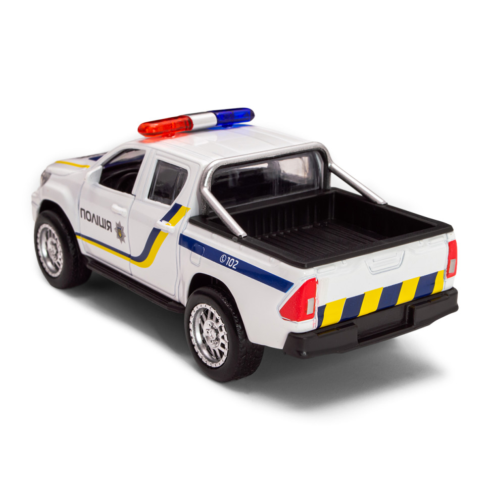 Дитяча автомодель Toyota Hilux Police TechnoDrive KM250426 масштаб 1:32