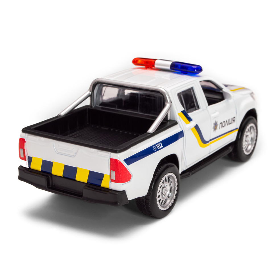 Дитяча автомодель Toyota Hilux Police TechnoDrive KM250426 масштаб 1:32