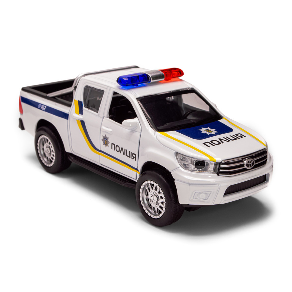 Дитяча автомодель Toyota Hilux Police TechnoDrive KM250426 масштаб 1:32