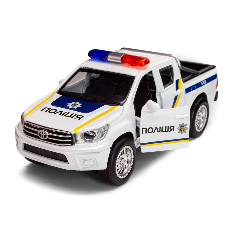 Дитяча автомодель Toyota Hilux Police TechnoDrive KM250426 масштаб 1:32