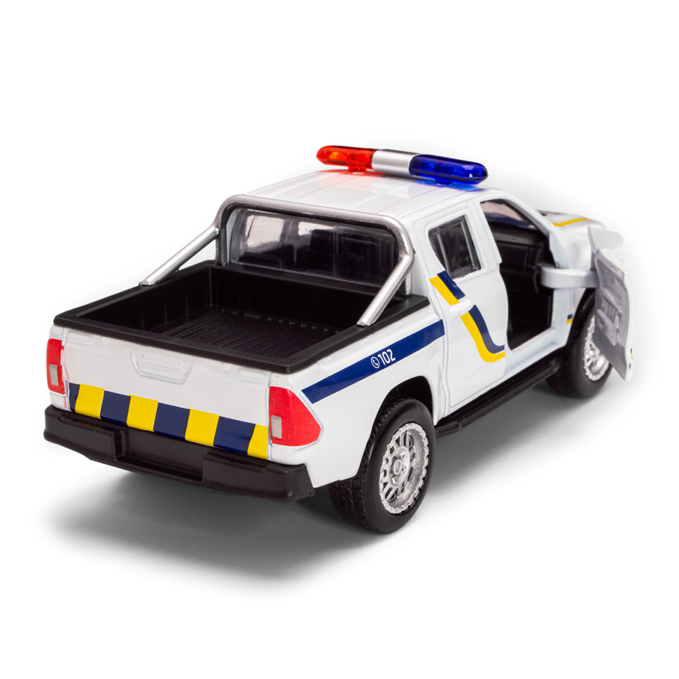Дитяча автомодель Toyota Hilux Police TechnoDrive KM250426 масштаб 1:32
