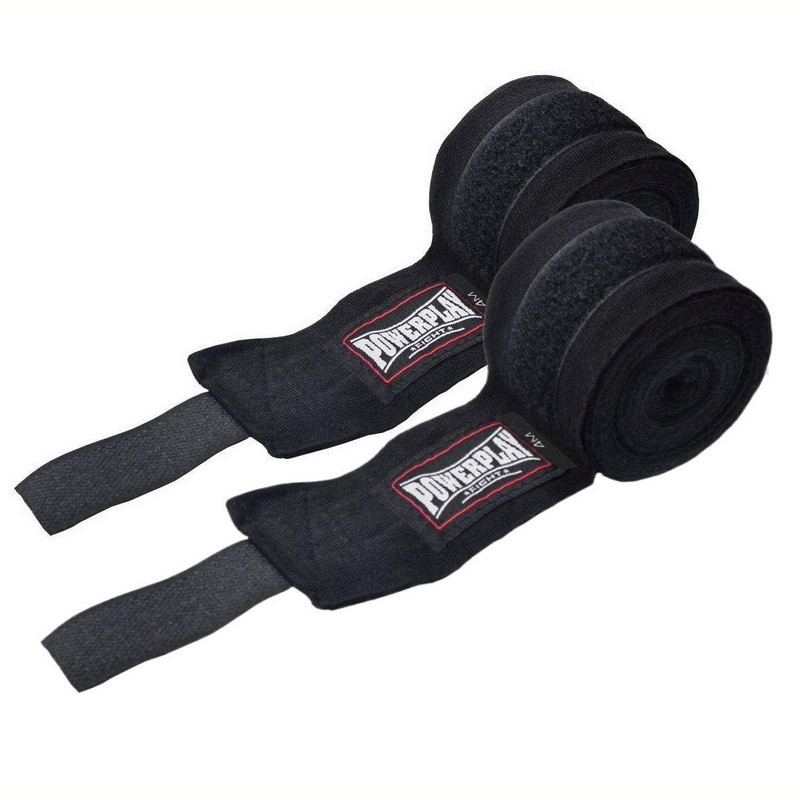 Бинти для боксу Lycra 3047 PowerPlay PP_3047_3m_Black, Чорні (3м)