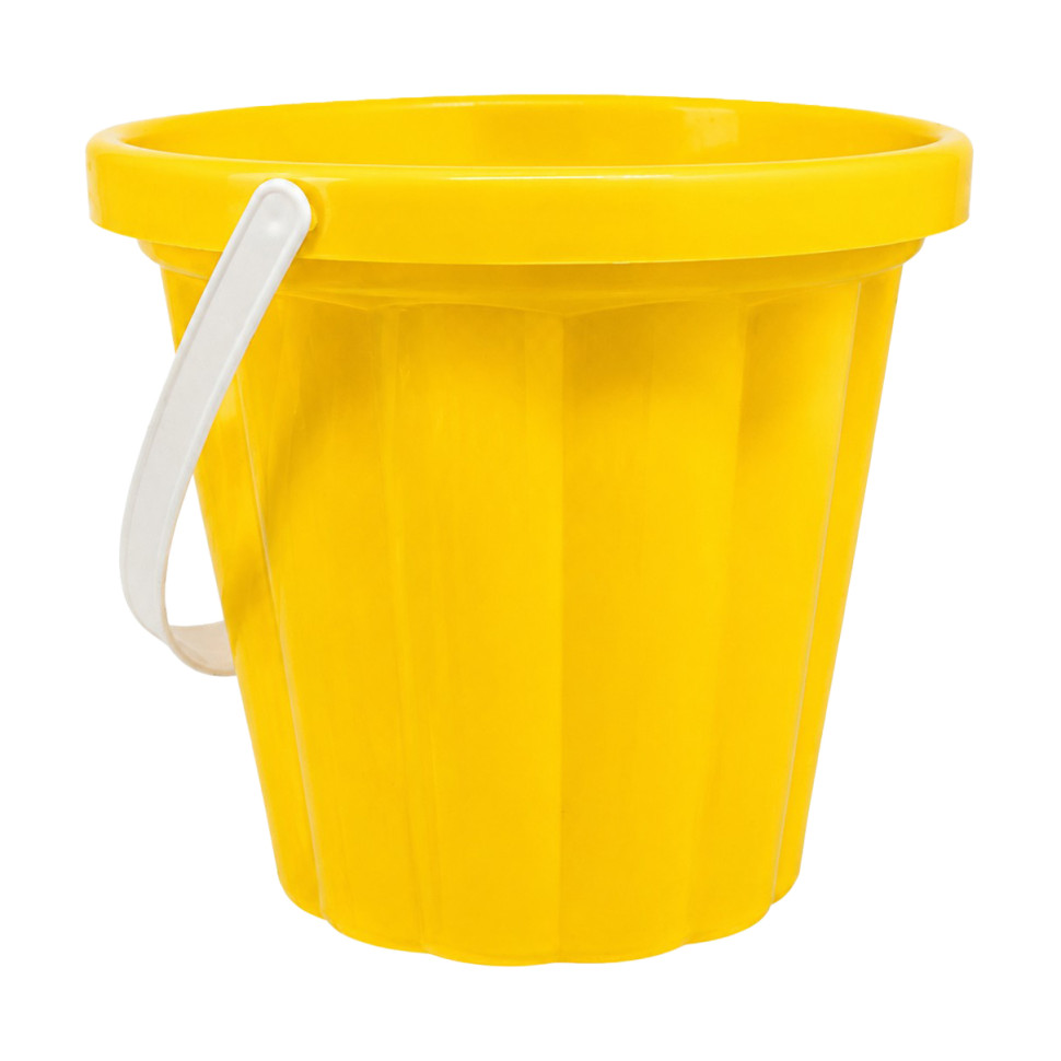 Игрушечное ведро большое №1 Bamsic 011BMS(Yellow) размер ведра 20х20х17 см