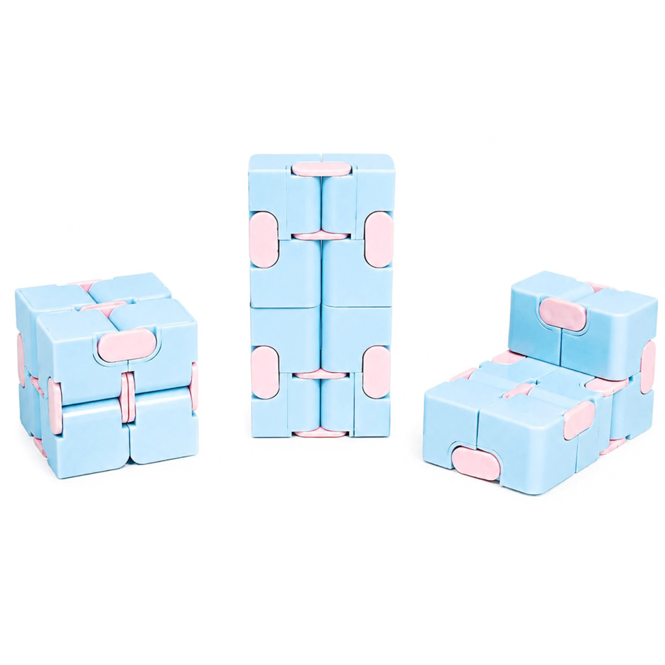 Антистрес кубик-трансформер Infinity Cube Bambi IGR133(Blue) пастельні кольори
