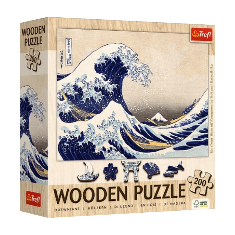 Фигурный пазл из дерева 