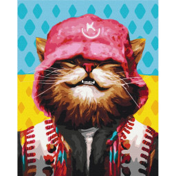Картина за номерами "Котик Kalush" ©Маріанна Пащук Brushme BS53159, 40х50 см