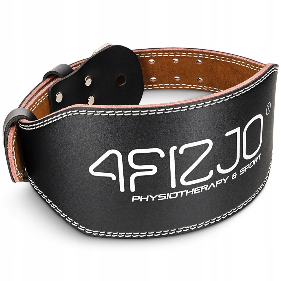 Пояс для важкої атлетики 4FIZJO P-5905973404303 Black, шкіряний, розмір M 