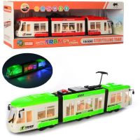 Трамвай игрушечный 1:16 1598(Green)-UC на батарейках