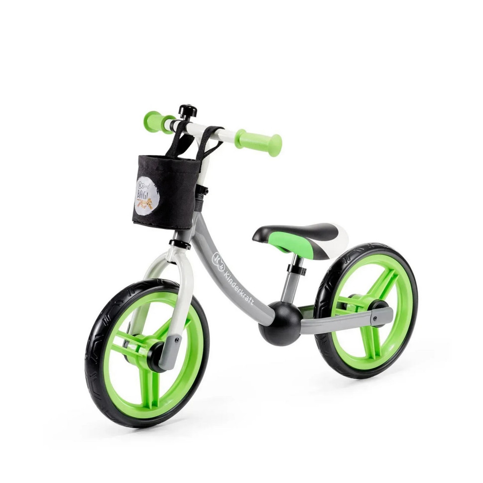 Детский беговел 2Way Next Kinderkraft KKR2WNXGRE00AC, Green-Gray
