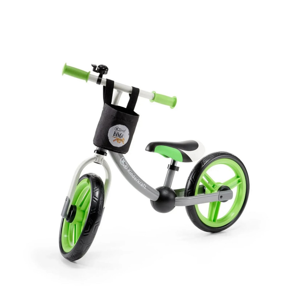 Детский беговел 2Way Next Kinderkraft KKR2WNXGRE00AC, Green-Gray