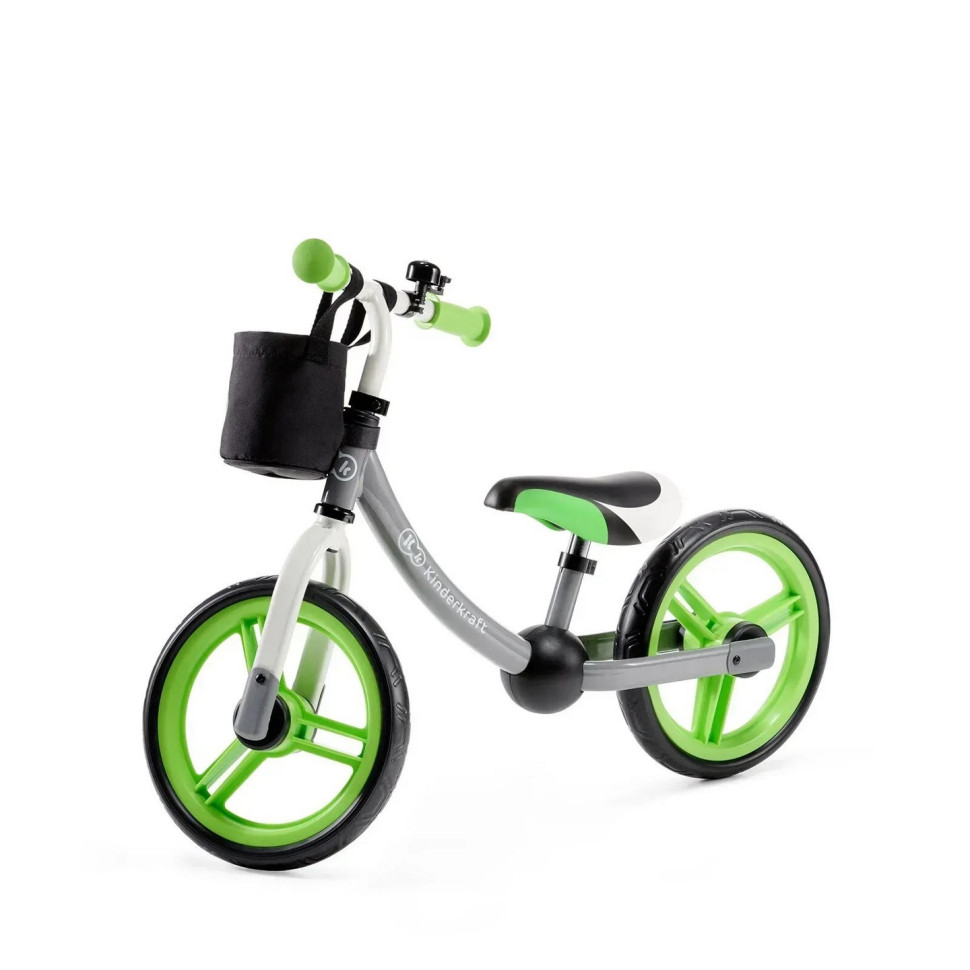 Детский беговел 2Way Next Kinderkraft KKR2WNXGRE00AC, Green-Gray