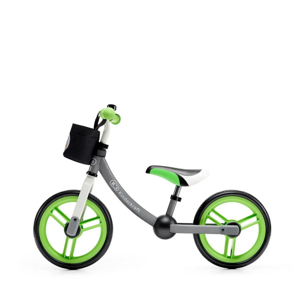 Детский беговел 2Way Next Kinderkraft KKR2WNXGRE00AC, Green-Gray