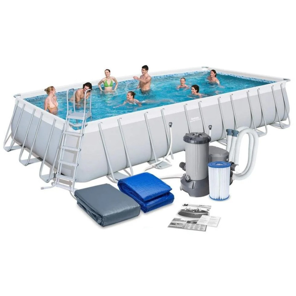 Каркасний басейн Bestway 56474, 732х366х132 см, 30045 л