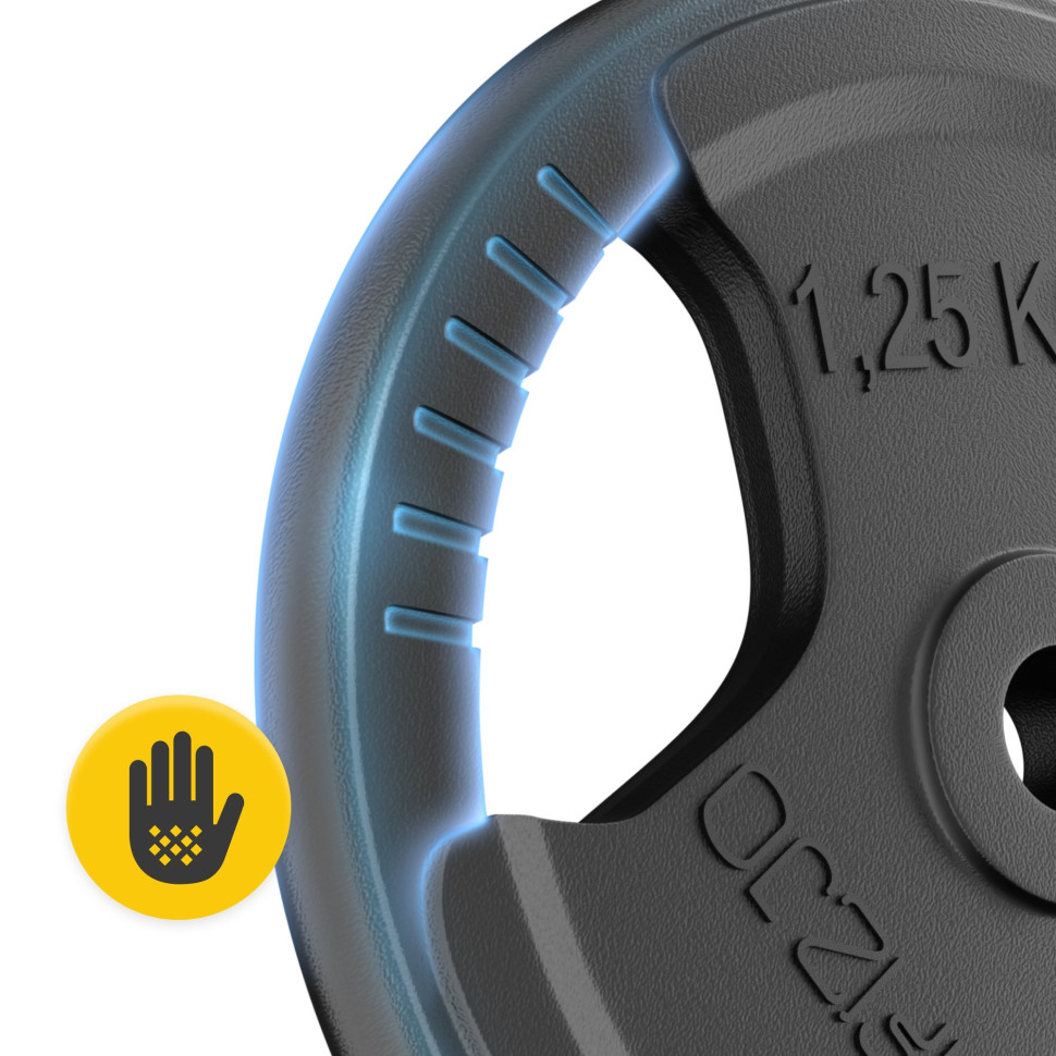 Диск металлический 4FIZJO P-5905973401357 Black 2 x 1,25 кг 26 мм 