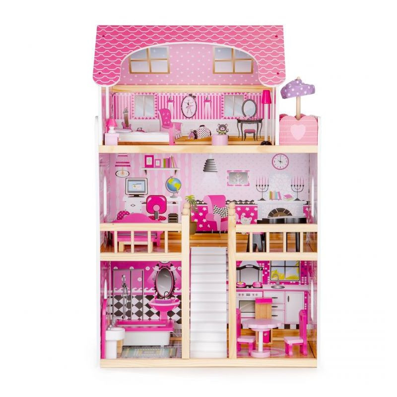 Дитячий ляльковий будиночок Residence Ecotoys HM006391, з меблями