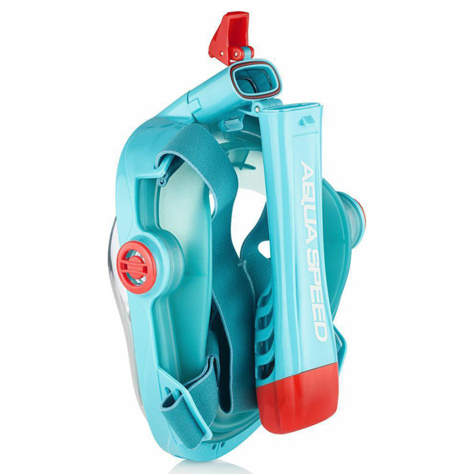 Полнолицевая маска детские SPECTRA 2.0 Aqua Speed 248-02(7083) бирюзовый, красный, L