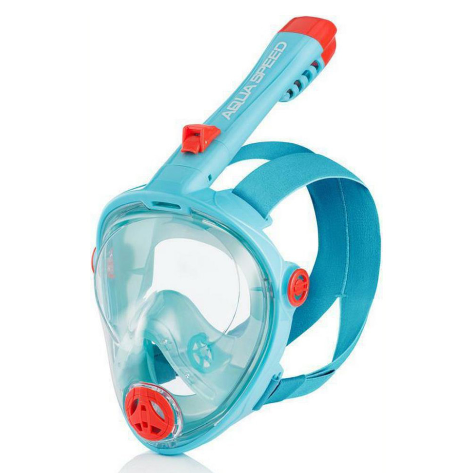 Полнолицевая маска детские SPECTRA 2.0 Aqua Speed 248-02(7083) бирюзовый, красный, L
