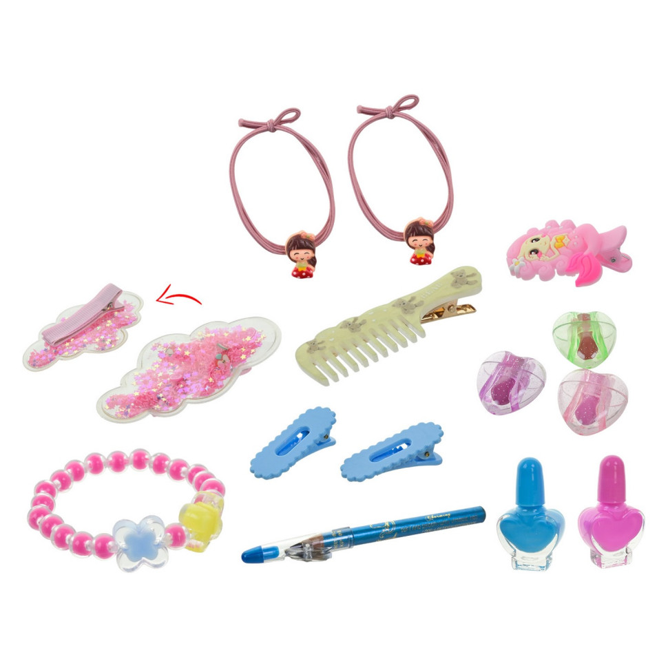Детский набор косметики Igoodco IG3172 лак для ногтей, аксессуары для волос