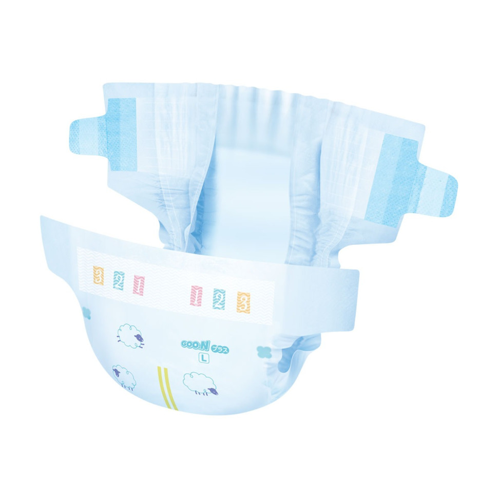 Підгузки для дітей 4-8 кг GOO.N Plus 21000627-2 розмір S, 140 шт.